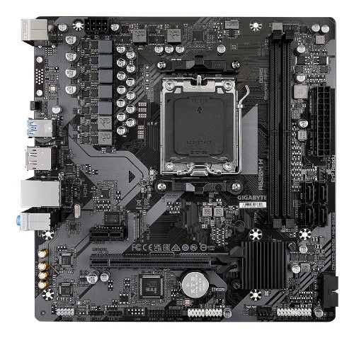 GIGABYTE A620M H Motherboard - Supports AMD Ryzen 8000 CPUs, 5+2+2 Phases Digital VRM, up to 7200MHz DDR5 (OC), 1xPCIe 4.0 M.2, GbE LAN, USB 3.2 Gen 1