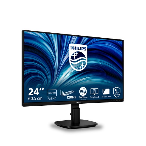 Philips 2000 series 24B2N2200/00 computer monitor 60.5 cm (23.8") 1920 x 1080 pixels Full HD LCD Black