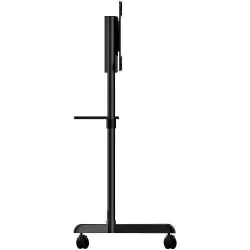 StarTech.com Mobile TV Cart - Portable Rolling TV Stand for 37-70" VESA Display (154lb/70kg) - TV Stand w/Shelf & Storage Compartment - Rotate/Tilt Display - Universal TV Mount on Wheels