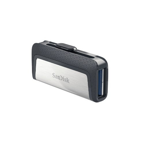 SanDisk Drive USB Ganda Ultra Tipe-C 256 GB USB flash drive USB Type-A / USB Type-C 3.2 Gen 1 (3.1 Gen 1) Grey, Silver