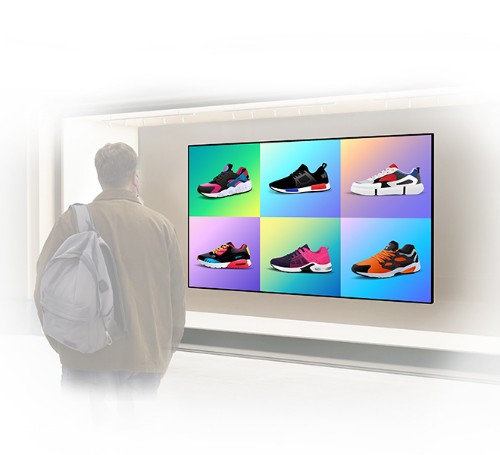 B-Tech Soft-Open Full Service Wall Mount for XXL Displays - Black