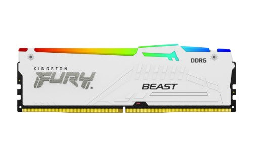 Kingston Technology FURY Beast 32GB 6400MT/s DDR5 CL32 DIMM (Kit of 2) White RGB EXPO