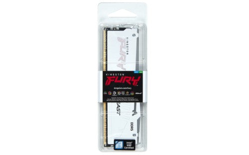 Kingston Technology FURY Beast 16GB 6000MT/s DDR5 CL36 DIMM White RGB EXPO