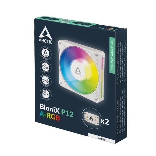 ARCTIC BioniX P14 A-RGB (White) 140 mm PWM Fan with Daisy Chain