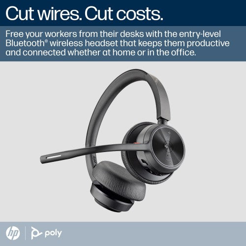 Poly Voyager 4320-M Microsoft Teams Certified Headset +BT700 dongle +Charging Stand