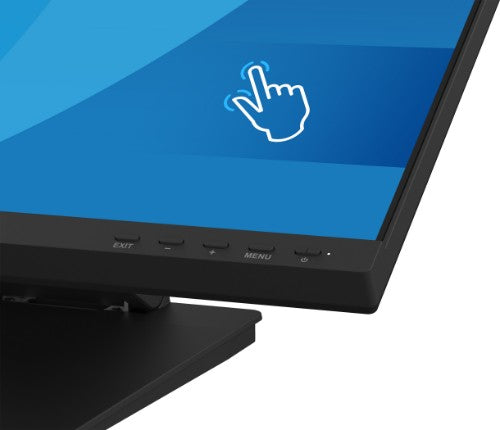 iiyama ProLite T2454MSC-B3AG computer monitor 60.5 cm (23.8") 1920 x 1080 pixels Full HD LED Touchscreen Multi-user Black
