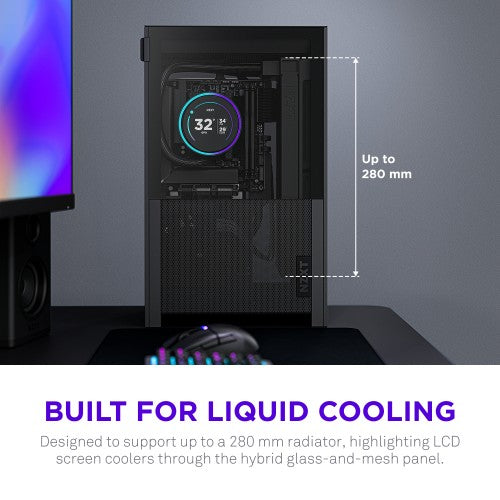 NZXT H2 Flow Small Form Factor (SFF) Black