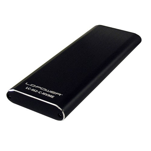 LC-Power LC-M2-C-NVME storage drive enclosure SSD enclosure Black M.2