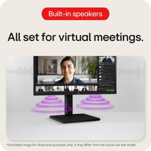 LG 24BA450-B computer monitor 60.5 cm (23.8") 1920 x 1080 pixels Full HD Black