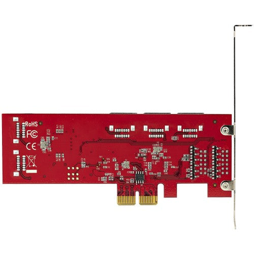 StarTech.com SATA PCIe Card - 10 Port PCIe SATA Expansion Card - 6Gbps - Low/Full Profile - Stacked SATA Connectors - ASM1062 Non-Raid - PCI Express to SATA Converter/Adapter