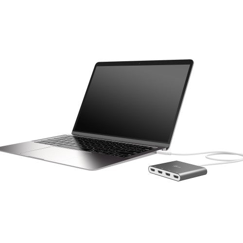 j5create JCA366-N USB-C™ to 4-Port HDMI™ Multi-Monitor Adapter, Silver