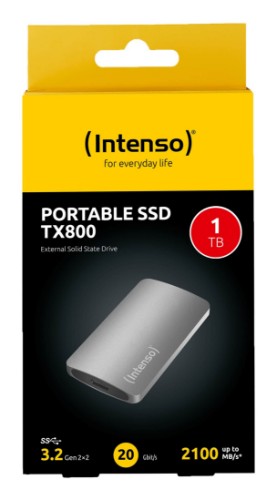 Intenso TX800 1 TB USB Type-C USB 3.2 Gen 2x2 Anthracite