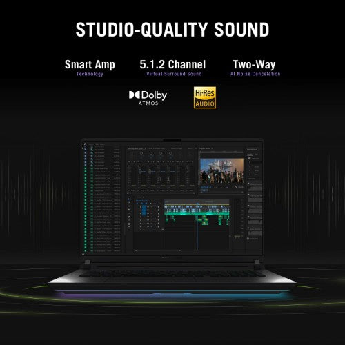 ASUS ROG Strix G16 G615LW-TS262W Intel Core Ultra 9 290HX Plus Laptop 40.6 cm (16") WQXGA 32 GB DDR5-SDRAM 1 TB SSD NVIDIA GeForce RTX 5080 Wi-Fi 7 (802.11be) Windows 11 Home Black, Grey