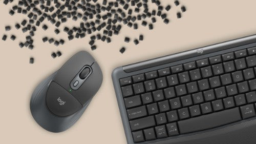 Logitech Signature Comfort Plus Combo MK880 keyboard Mouse included Universal RF Wireless + Bluetooth QWERTZ German Graphite
