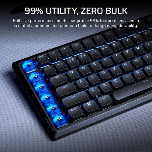 Corsair VANGUARD AIR 99 keyboard Gaming RF Wireless + USB QWERTY UK English Black