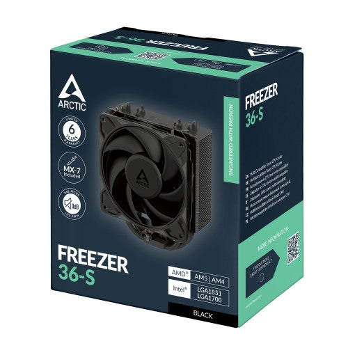 ARCTIC Freezer 36-S (Black) Multi Compatible Tower CPU Cooler
