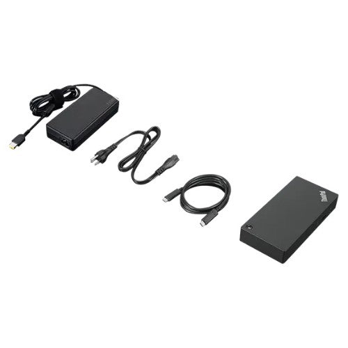 Lenovo 40AY0135UK laptop dock/port replicator Wired USB 3.2 Gen 1 (3.1 Gen 1) Type-C Black