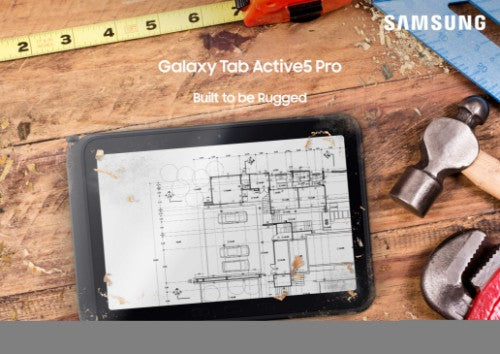 Samsung Galaxy Tab Active5 Pro Active5 Pro 5G Enterprise Edit Qualcomm Snapdragon LTE 256 GB 25.6 cm (10.1") 8 GB Wi-Fi 6E (802.11ax) Android 15 Green