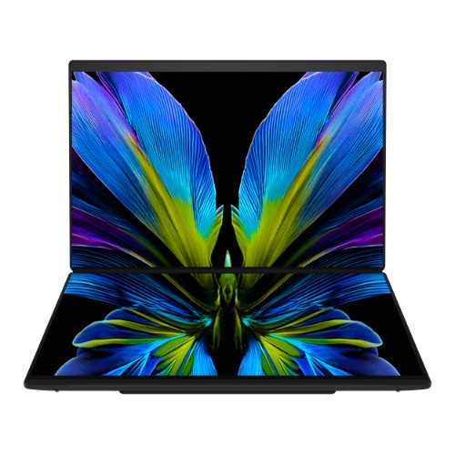 ASUS Zenbook Duo UX8407AA-SN586W Intel Core Ultra X9 378H Hybrid (2-in-1) 35.6 cm (14") Touchscreen 3K 32 GB LPDDR5x-SDRAM 1 TB SSD Wi-Fi 7 (802.11be) Windows 11 Home Grey