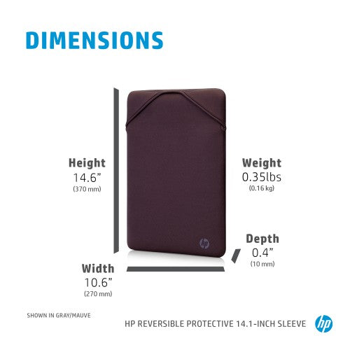 HP Reversible Protective 14.1-inch Blue Laptop Sleeve