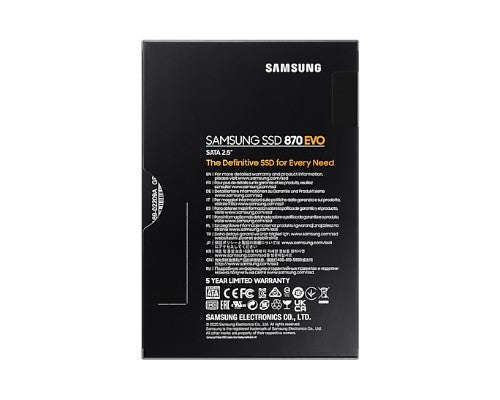 Samsung 870 EVO 4 TB 2.5" Serial ATA III V-NAND MLC