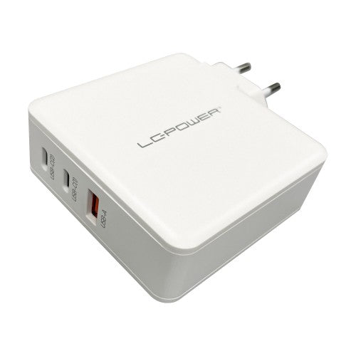 LC-Power LC-GAN-100 mobile device charger Universal White AC Fast charging Indoor