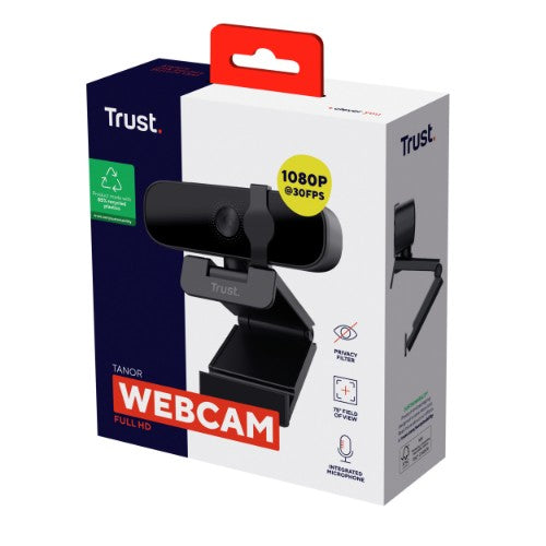 Trust Tanor webcam 1920 x 1080 pixels USB Black