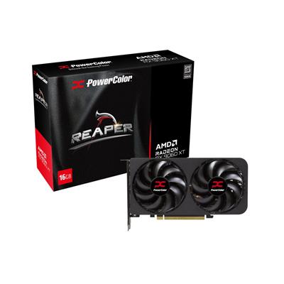 PowerColor Reaper Radeon RX 9060 XT GAMING OC 8G Graphics Card - 8GB GDDR6, 128bit, PCI-E 5.0, 3320 MHz Core Clock, 2 x DisplayPort, 1 x HDMI, GV-R9060XTGAMING OC-8GD