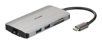 D-Link 8-in-1 USB-C Hub with HDMI/Ethernet/Card Reader/Power Delivery