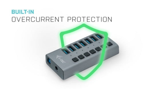 i-tec USB 3.0 Charging HUB 7port + Power Adapter 36 W