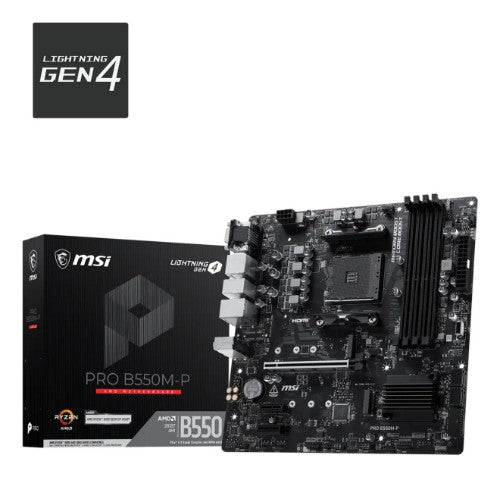 MSI PRO B550M-P motherboard AMD B550 Socket AM4 ATX