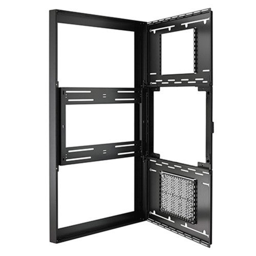 Chief ImpactTM On-Wall Kiosk - Portrait 43 Inch Black