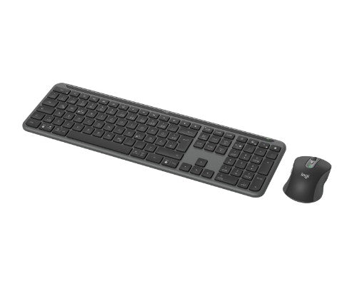 Logitech 920-012483 keyboard Mouse included Office RF Wireless + Bluetooth QWERTZ German Graphite