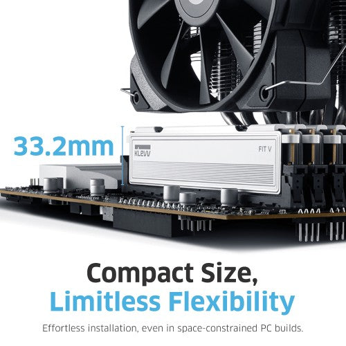 Klevv 32GB (2X16GB) 6000MHz CL30 DDR5 GAMING RAM MODULE 30-36-36-76 1.35V FIT V KIT