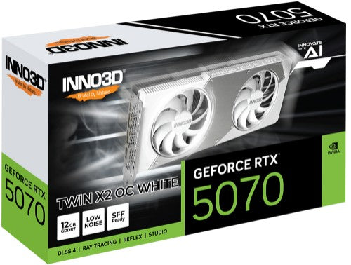 INNO3D GeForce RTX 5070 TWIN X2 OC WHITE NVIDIA 12 GB GDDR7