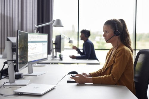 HP Poly EncorePro 530D with Quick Disconnect Discreet Digital Headset TAA