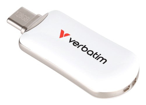 Verbatim Plectra USB-C Flash Drive White 128GB