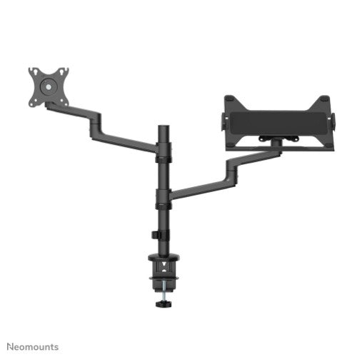Neomounts DS20-425BL2 Monitor arm with laptop holder 17-27" - space saving