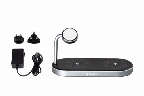 Verbatim WCS-03 Universal Black USB Wireless charging Fast charging Indoor