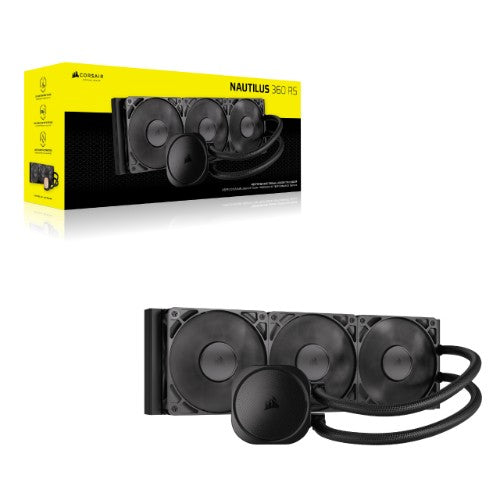 Corsair Nautilus 360 RS Motherboard All-in-one liquid cooler Black