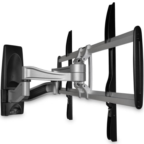 StarTech.com Full Motion TV Wall Mount - Heavy Duty Articulating TV Wall Mount Bracket for 32" to 75" (165lb/75kg) VESA Display - Universal Adjustable Tilt/Swivel Flat Screen Arm - Silver