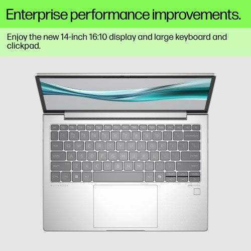 HP EliteBook 640 G11 Intel Core Ultra 7 155U Laptop 35.6 cm (14") Touchscreen WUXGA 24 GB DDR5-SDRAM 512 GB SSD Wi-Fi 6E (802.11ax) Windows 11 Pro AI PC Silver
