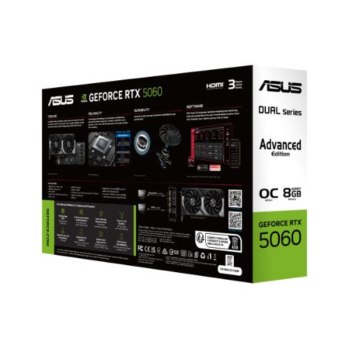 ASUS Dual -RTX5060-O8G-A NVIDIA GeForce RTX 5060 8 GB GDDR7