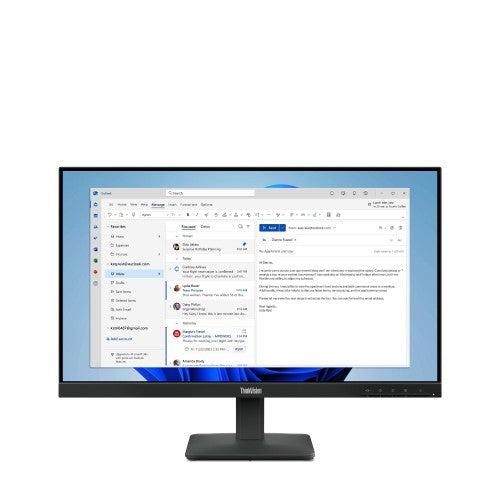 Lenovo ThinkVision S24-4e LED display 60.5 cm (23.8") 1920 x 1080 pixels Full HD Black