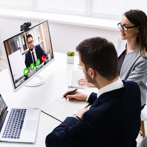 j5create JVU430 USB 4K Ultra HD Webcam, 3840 x 2160 Video Capture Resolution, Black and Silver