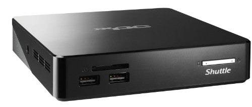 Shuttle XPC nano NS02EV2 PC/workstation Rockchip RK3368 2 GB DDR3L-SDRAM 16 GB eMMC Android 8.1 Nettop Mini PC Black