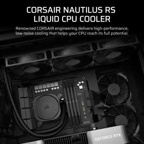 Corsair Nautilus 360 RS Motherboard All-in-one liquid cooler Black