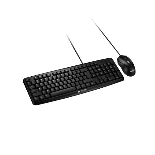 Canyon CNE-CSET1-UK keyboard Mouse included Office USB QWERTY Black