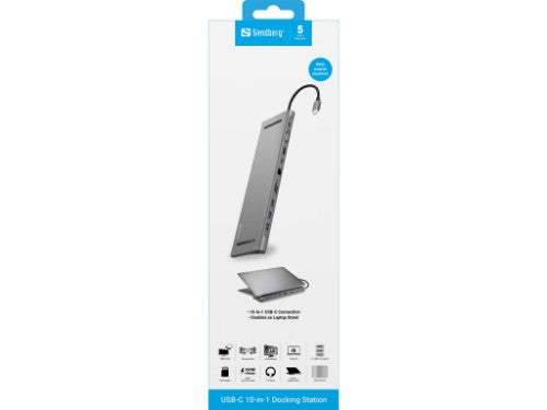 Sandberg USB-C 10-in-1 Docking Station