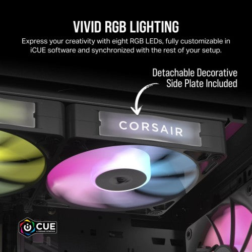 Corsair iCUE LINK RX120 RGB Computer case Fan 12 cm Black 1 pc(s)